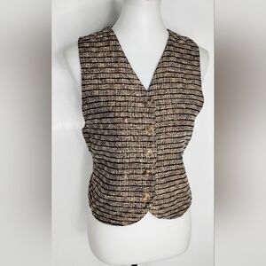 VINTAGE METALLIC SILK VEST
